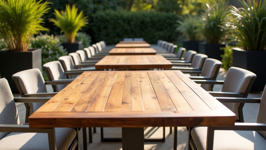 durable elegant outdoor dining