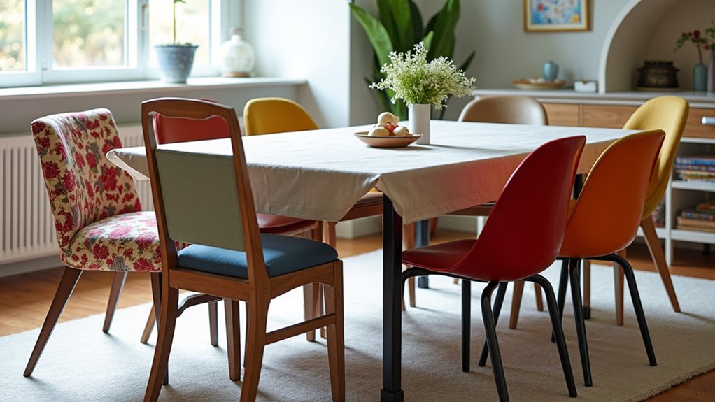 eclectic dining space cohesion