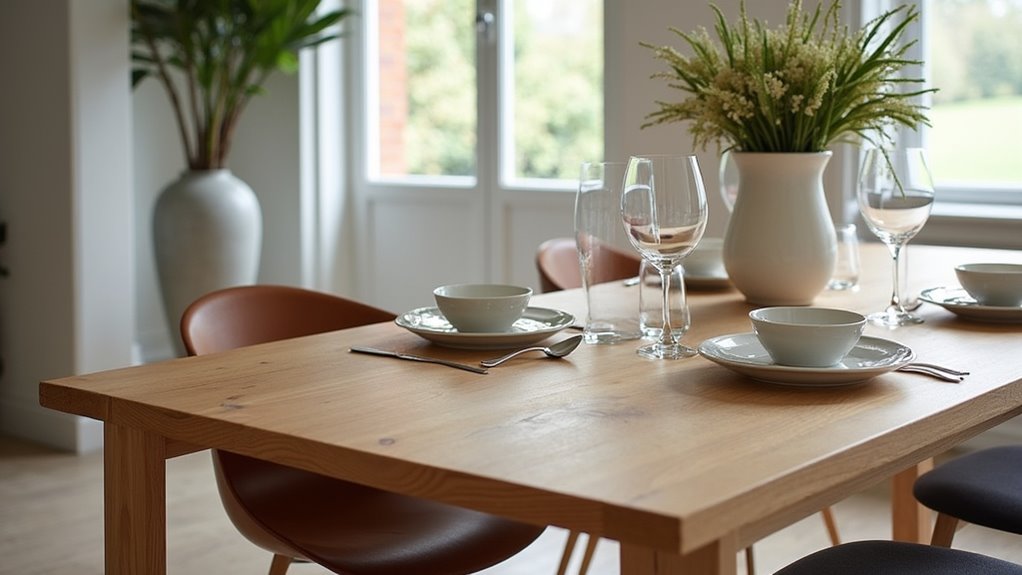 eco friendly wooden dining table