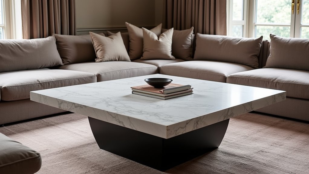 elegant androgynous stone table