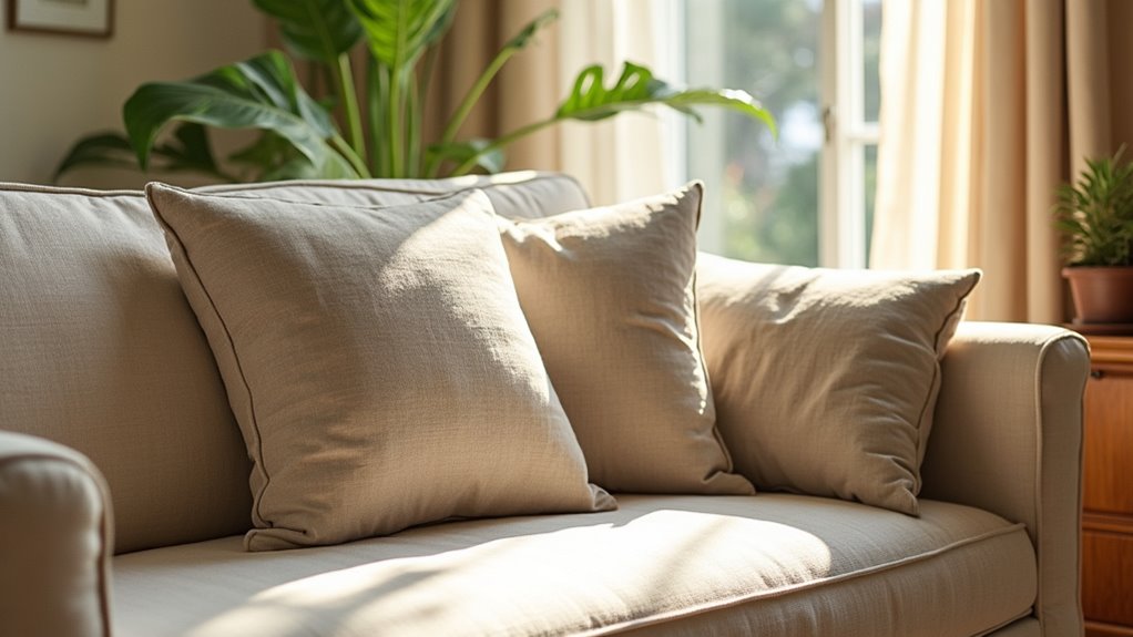 elegant artisan linen cushions