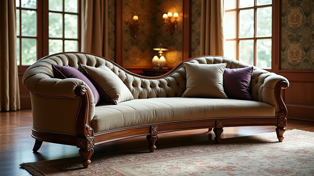 elegant camelback sofa set