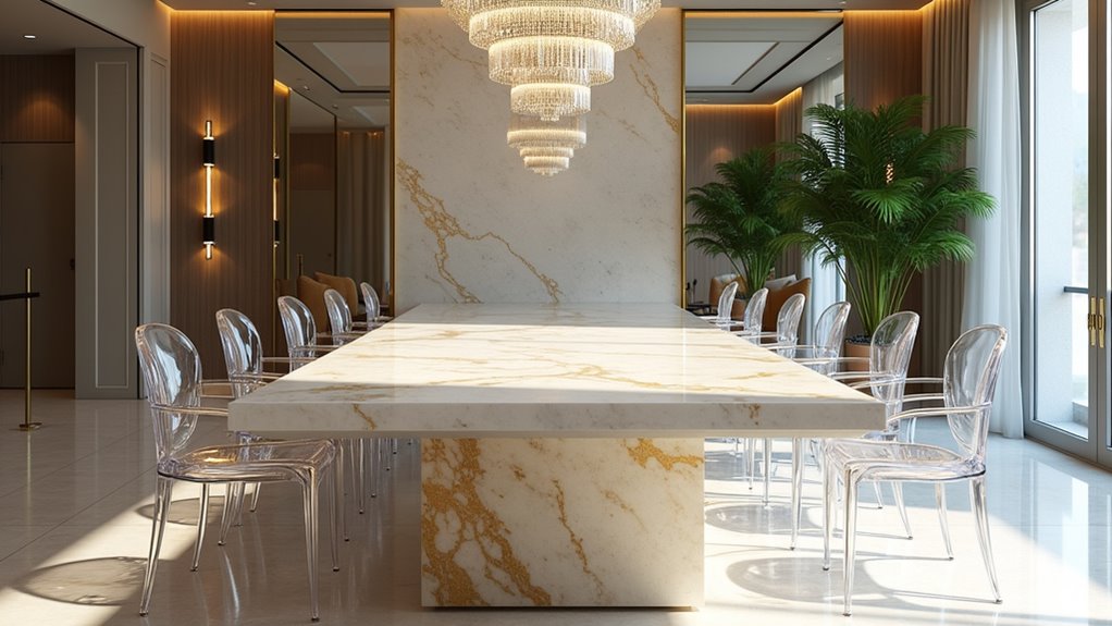 elegant chairs luxurious tables