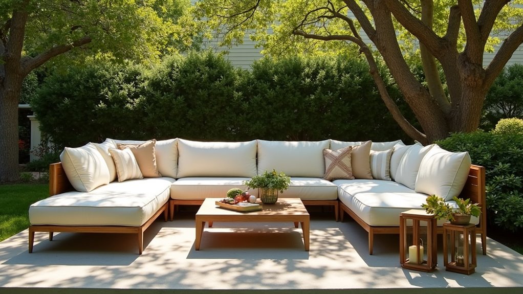 elegant customizable outdoor sectional