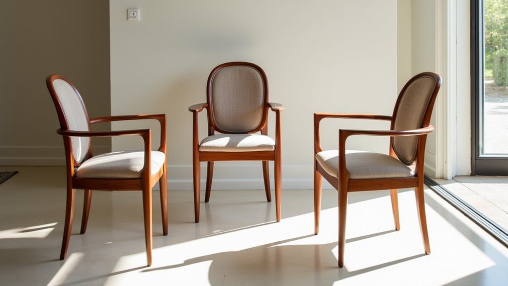 elegant customizable teak chair