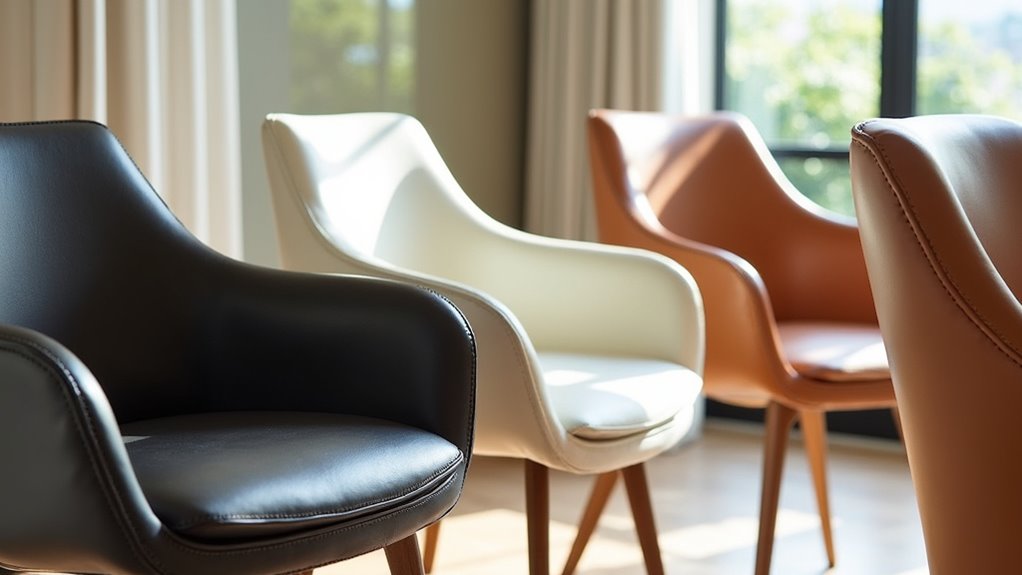 elegant durable leather chairs