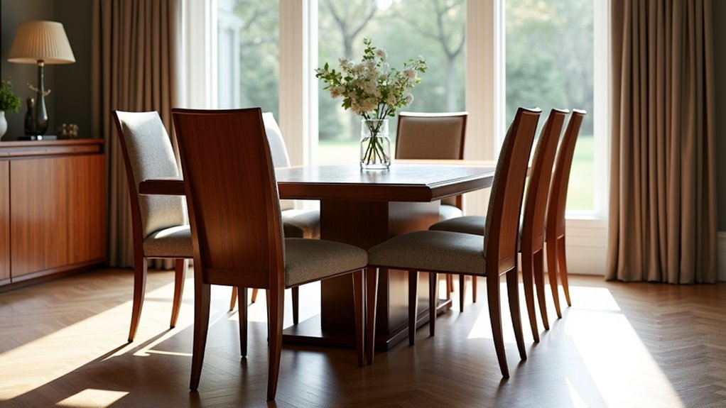 elegant emery wood chairs