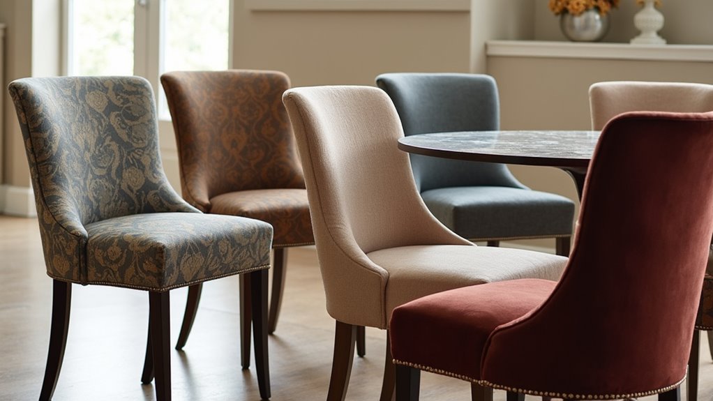 elegant fabric dining covers