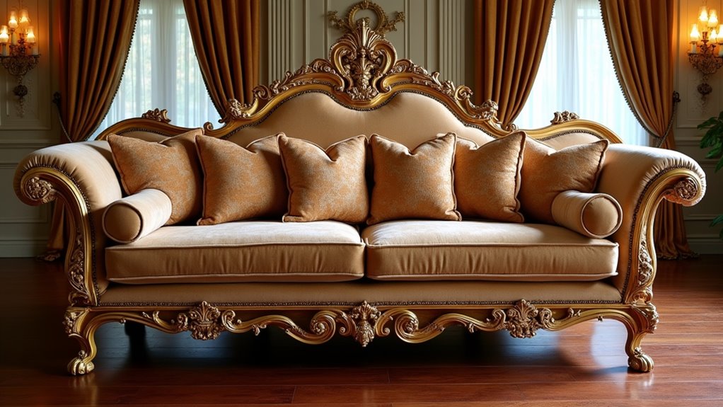 elegant french inspired sofa