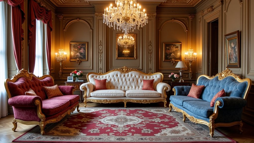 elegant french style sofas