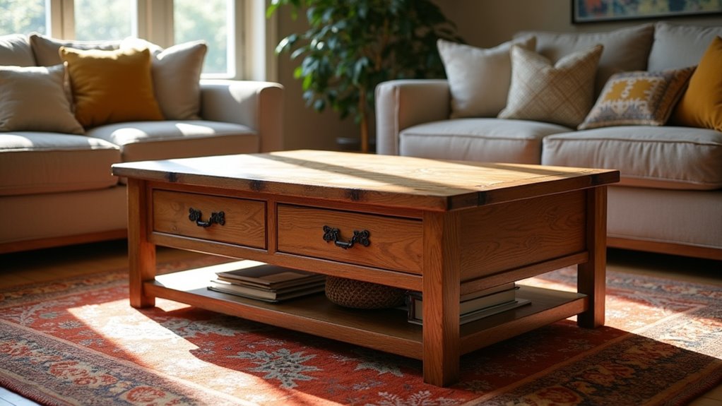 elegant functional oak table