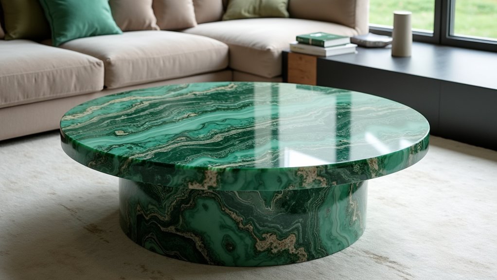 elegant green onyx table