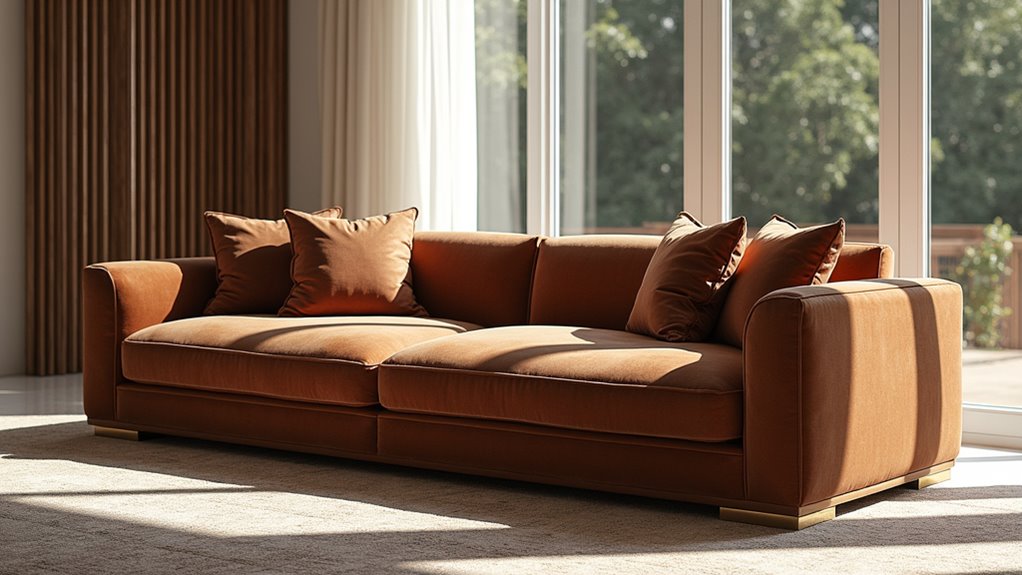 elegant handcrafted luxury sofa