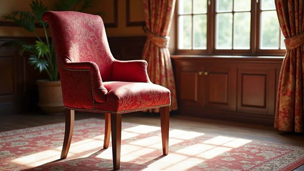 elegant jacquard dining chair