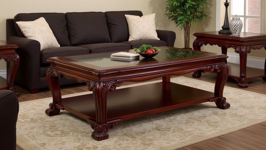 elegant mahogany furniture set