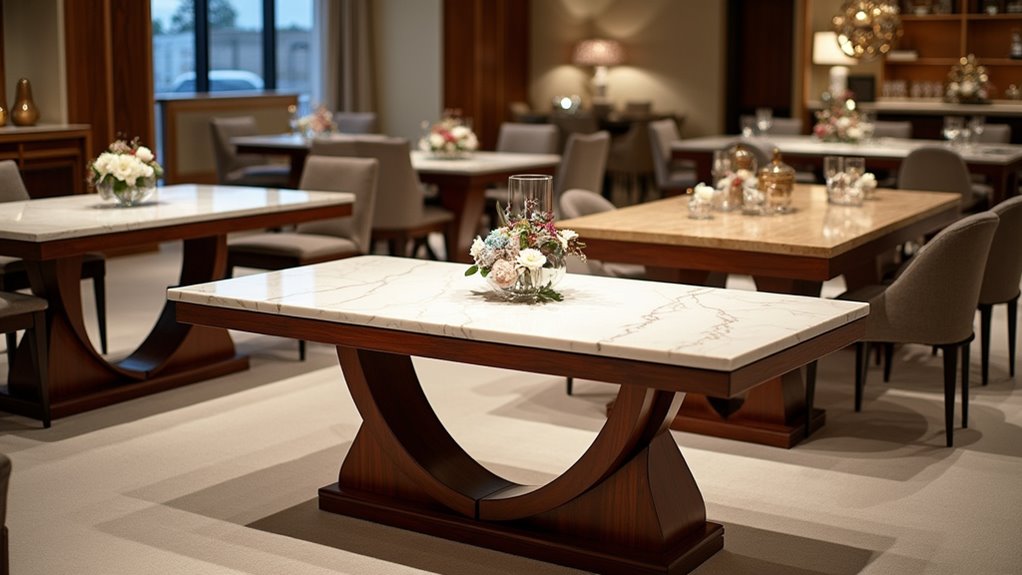 elegant marble timber fusion