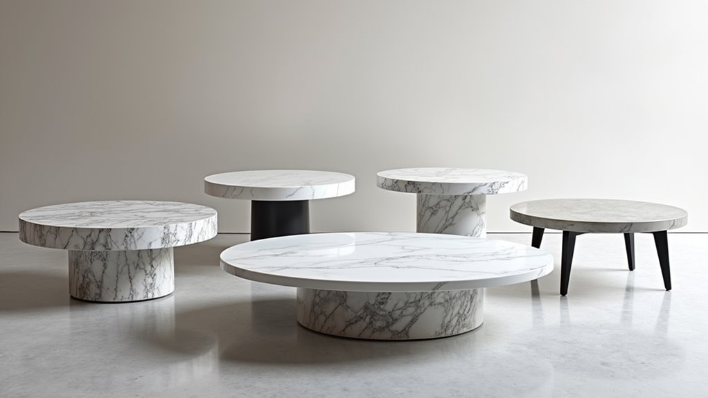 elegant marble top table