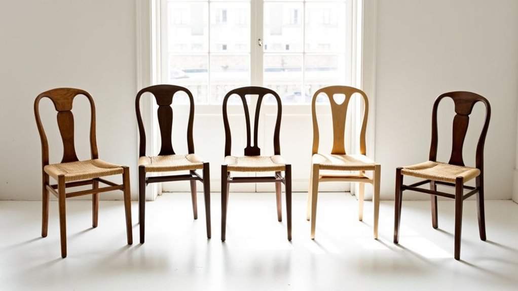 elegant mid century dining chairs