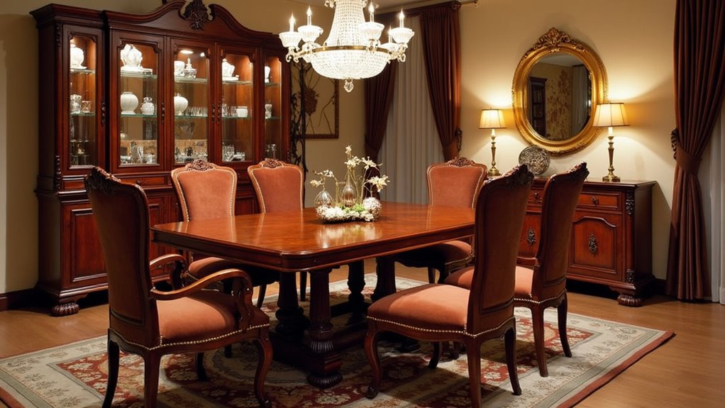 elegant mid century dining set