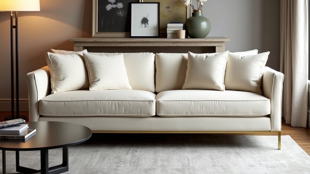 elegant mid century modern sofa