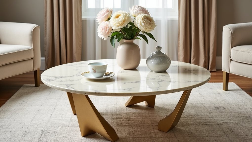 elegant minimalist coffee table