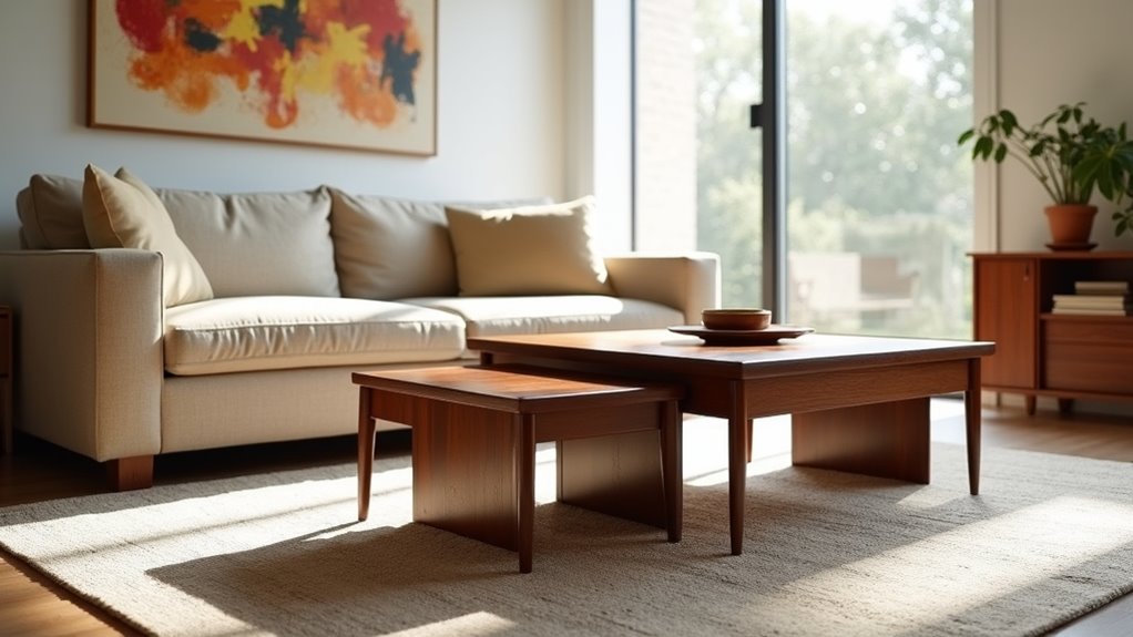 elegant minimalist nesting tables