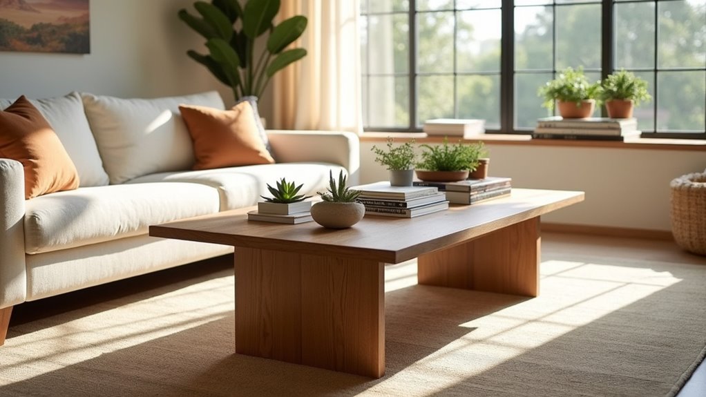 elegant minimalist solid wood