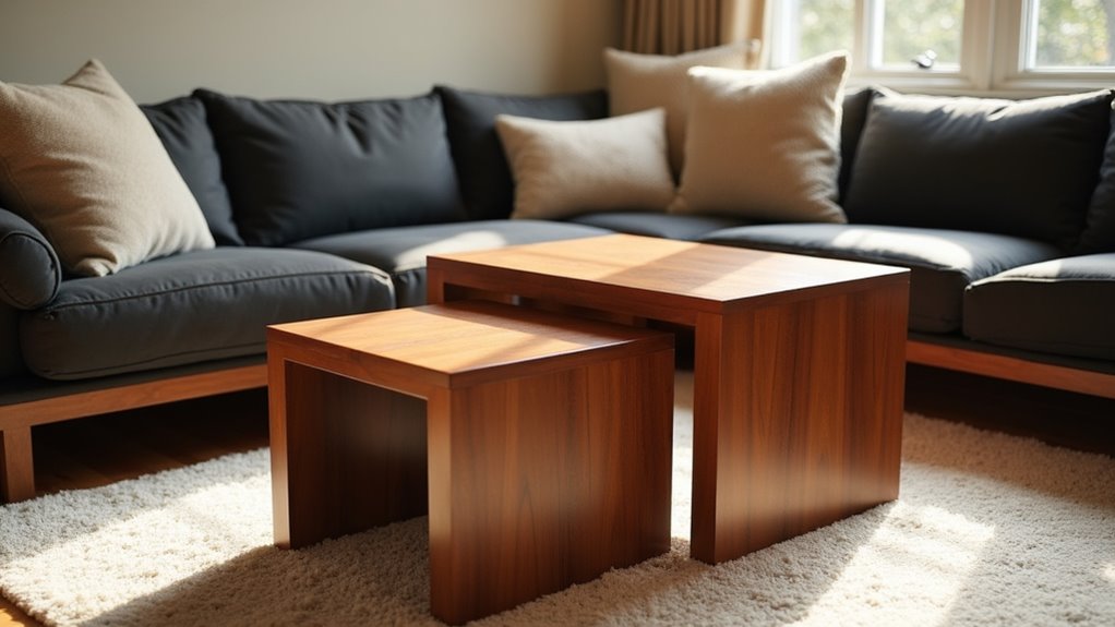 elegant nesting coffee tables