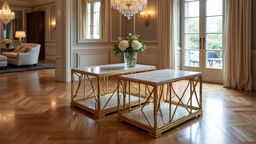 elegant nesting coffee tables