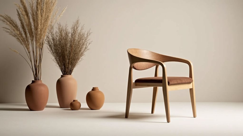 elegant organic dining chair