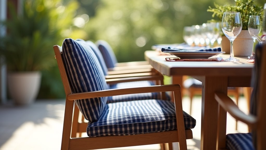 elegant outdoor chair cushion