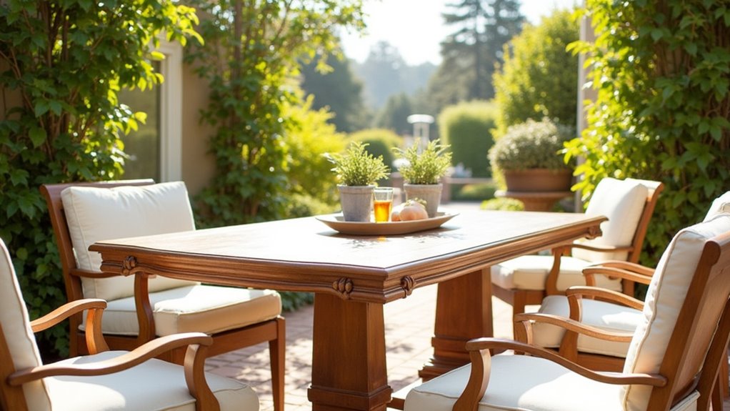 elegant outdoor dining set