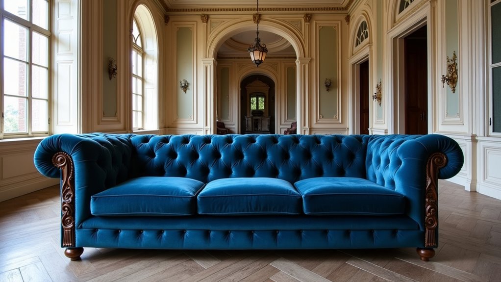 elegant oversized chesterfield sofas
