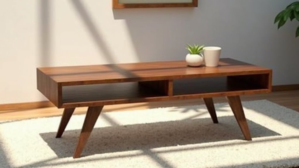 elegant retro coffee table