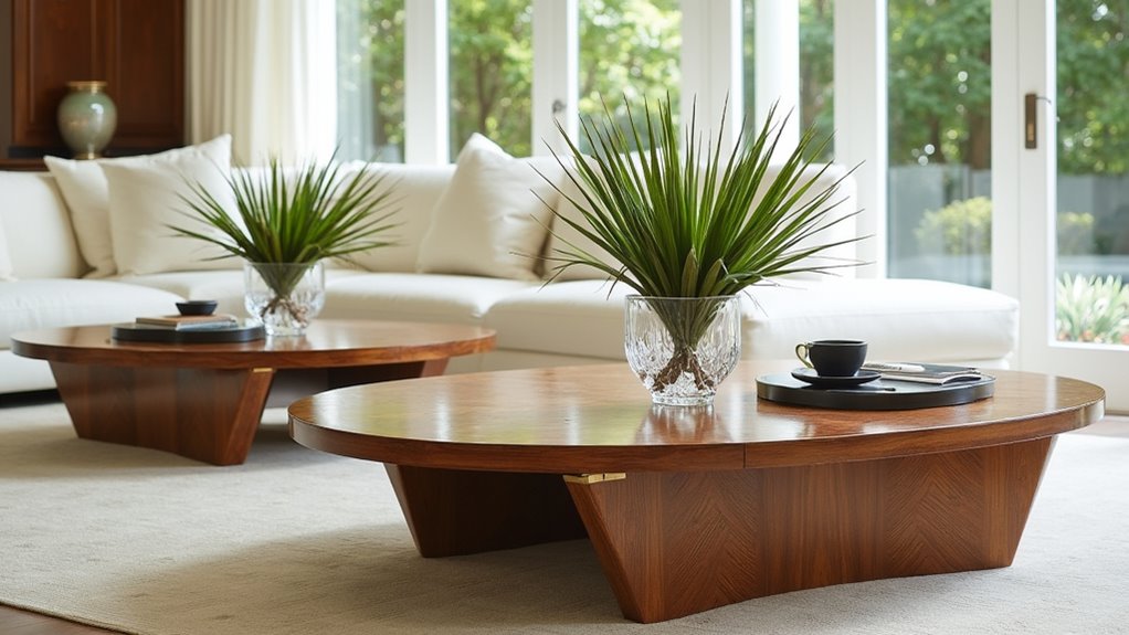 elegant round coffee table
