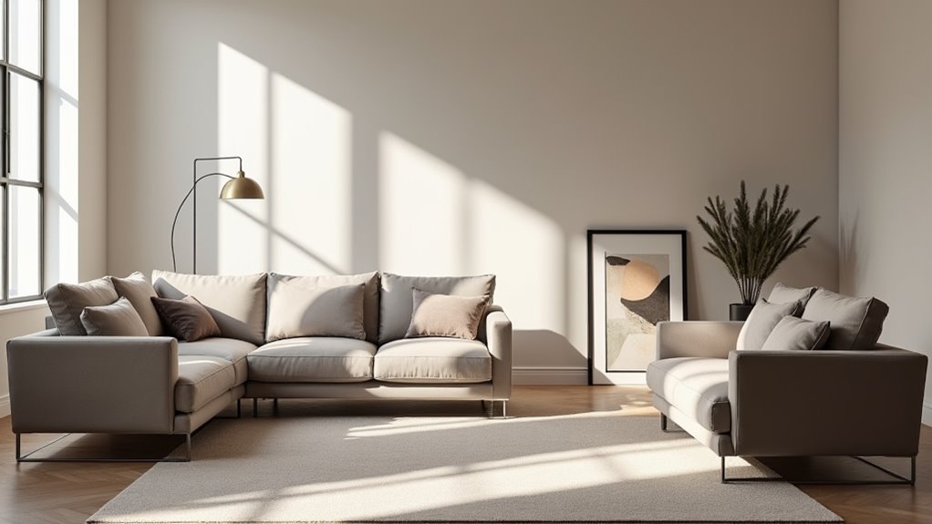 elegant scandinavian corner sofa