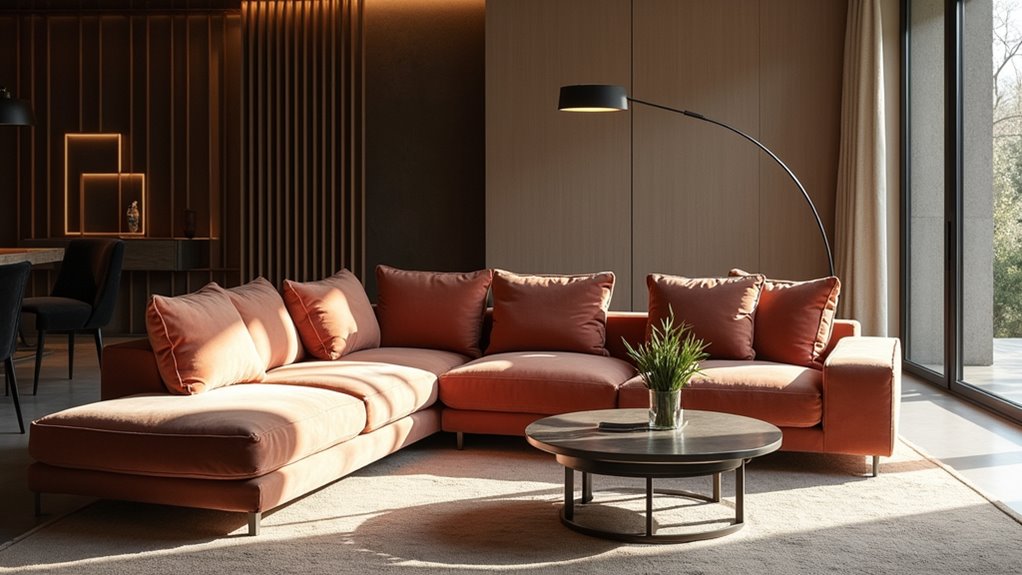 elegant scandinavian corner sofa