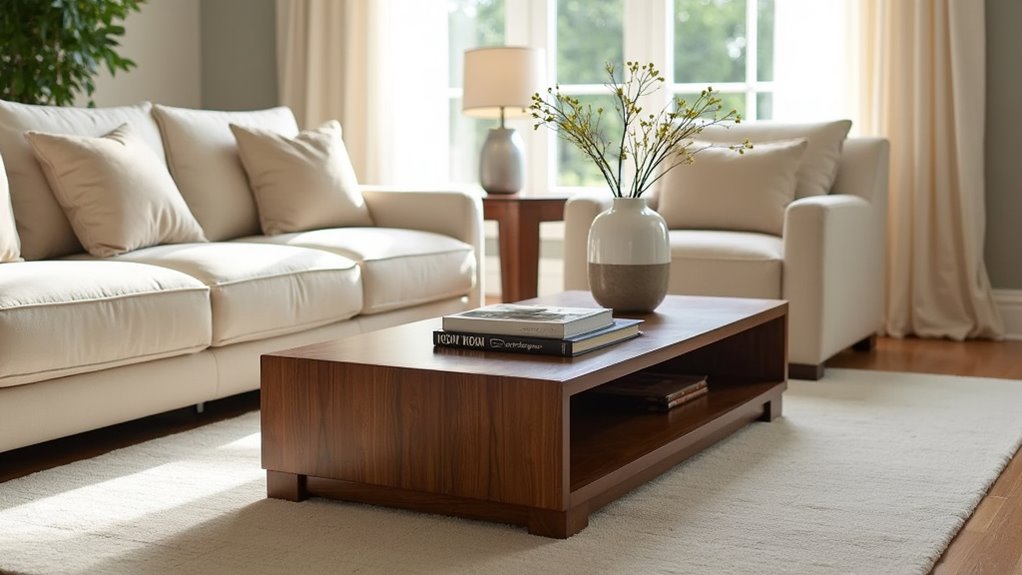 elegant solid wood table