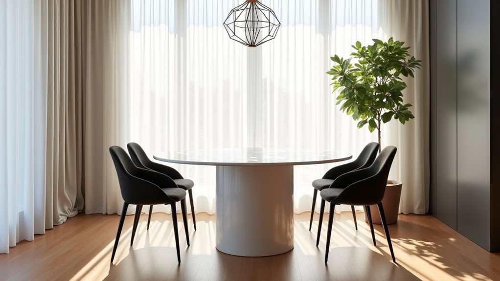 elegant space saving dining solution