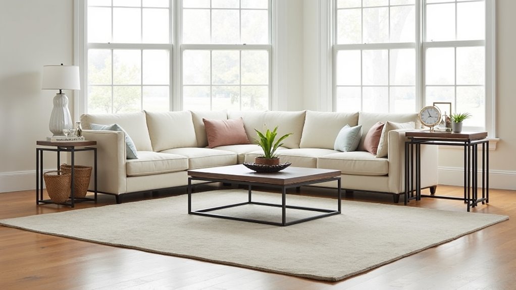 elegant space saving nesting tables