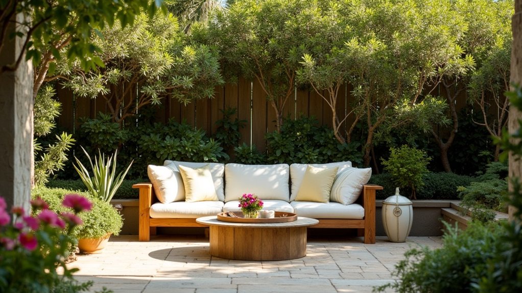 elegant sustainable outdoor seating