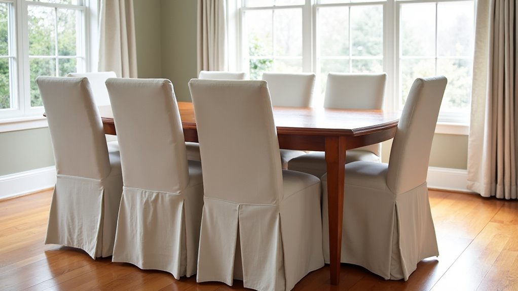 elegant tailored chair covers