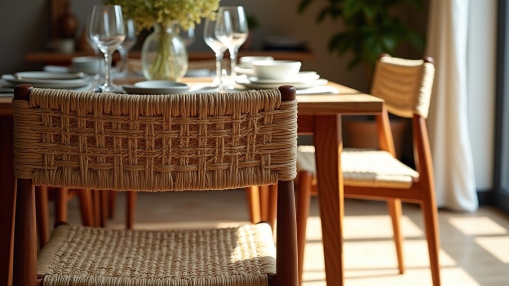 elegant teak and rope