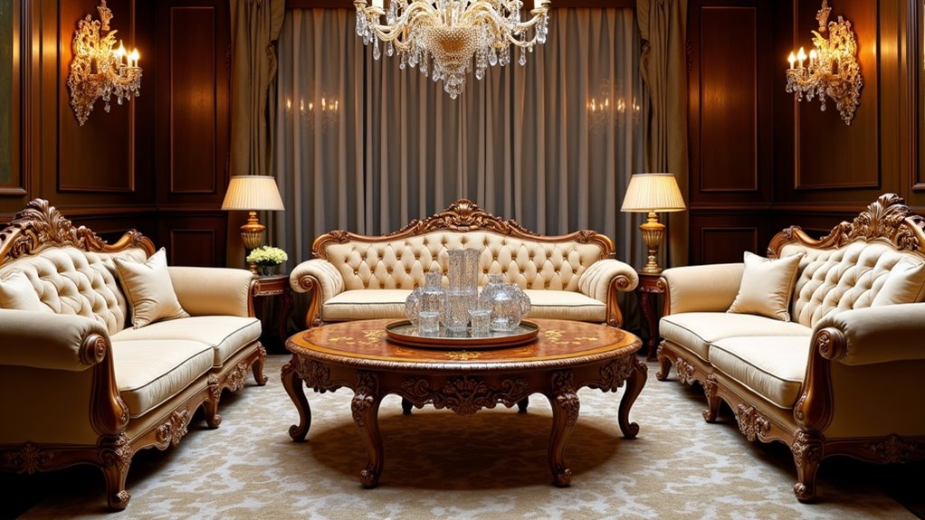 elegant teak wood sofa