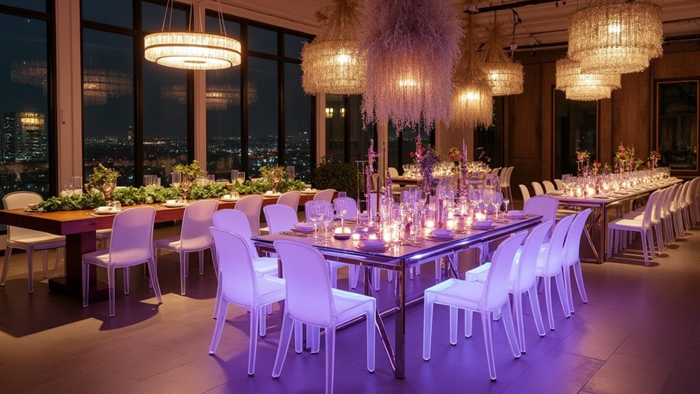 elegant transparent dining solutions