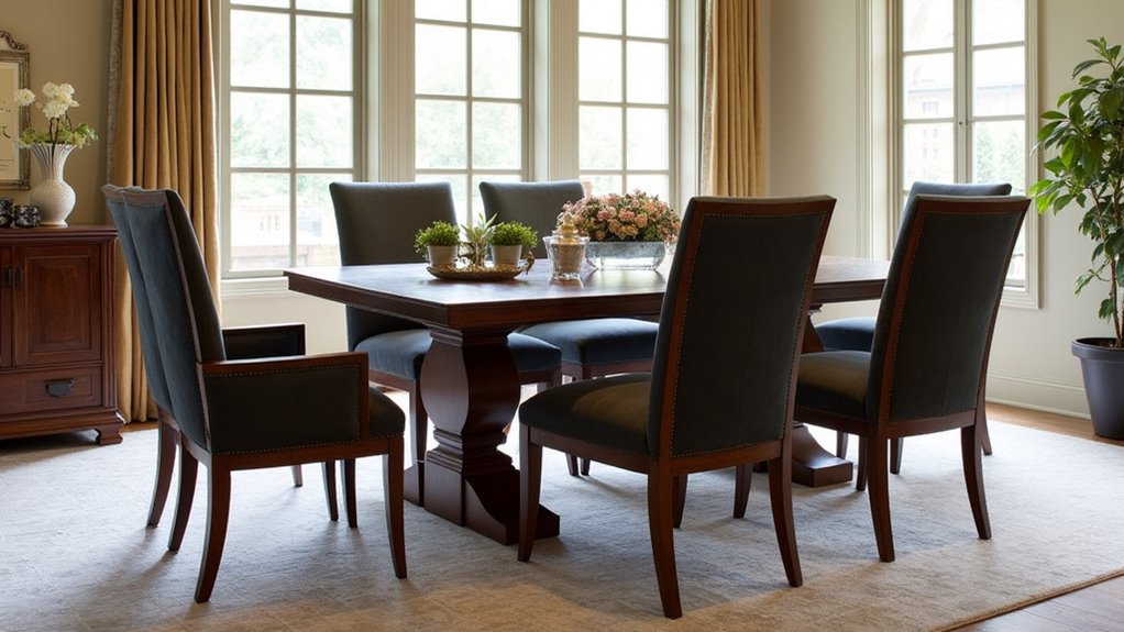 elegant upholstered dining chairs