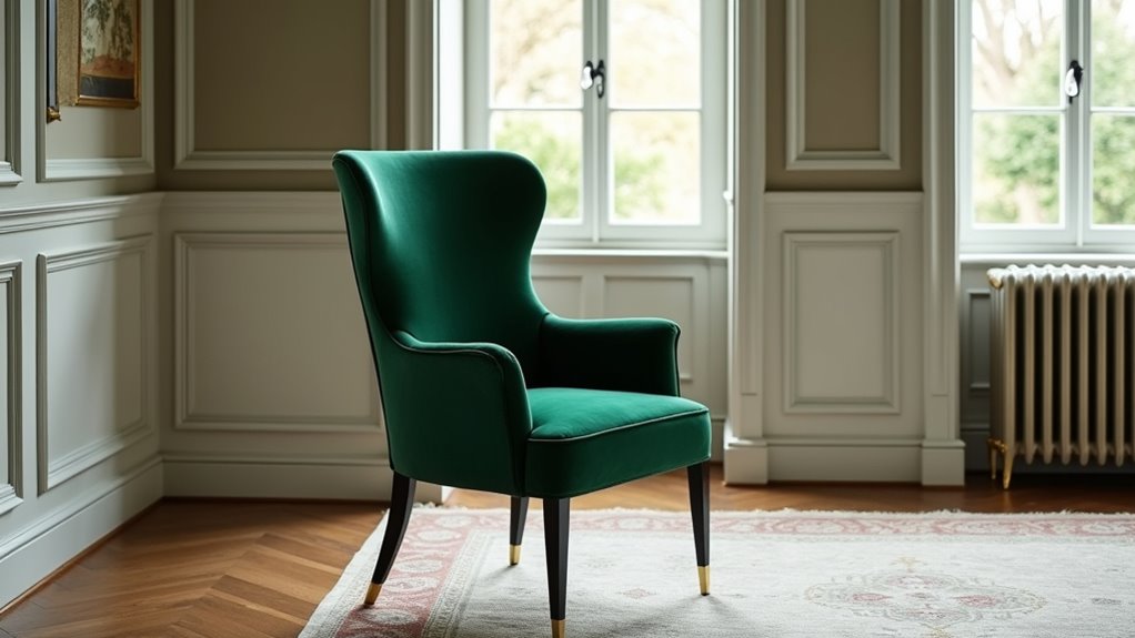 elegant velvet dining chair