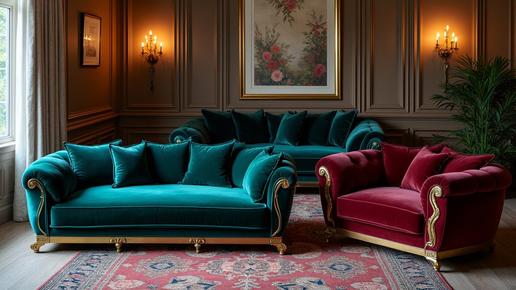 elegant velvet sofa beds