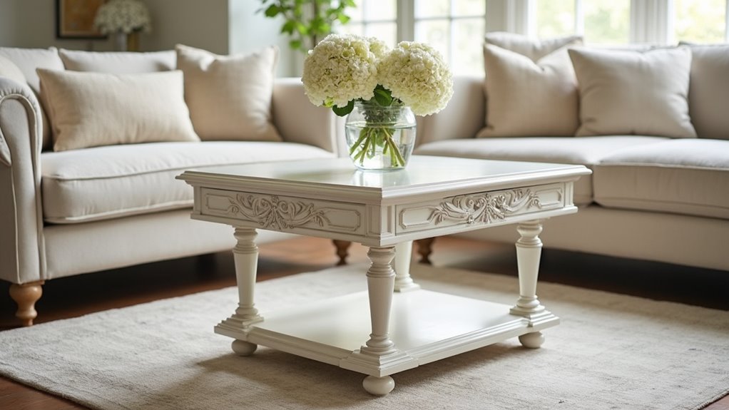 elegant vintage coffee table