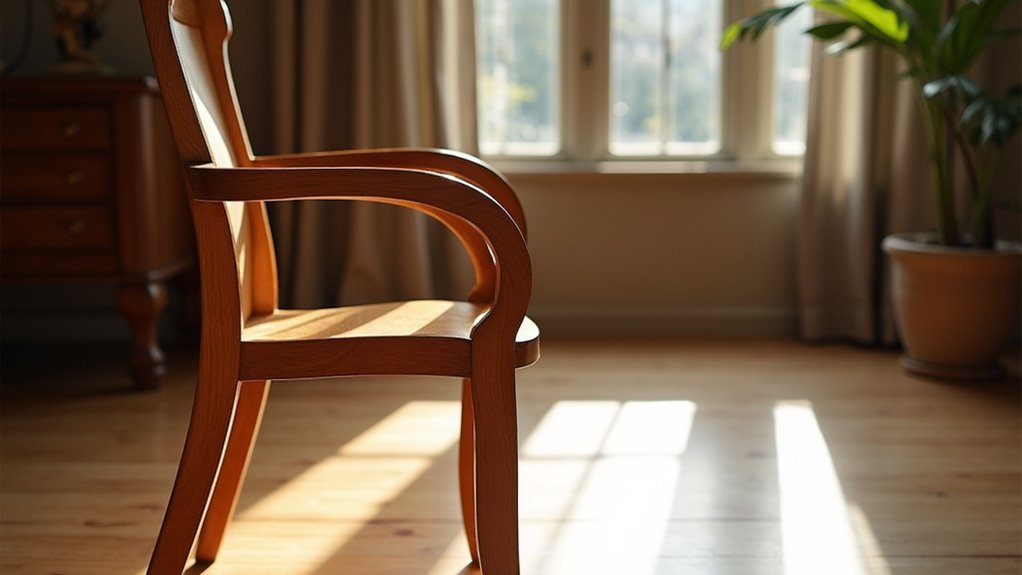 elegant warm brown dining chair
